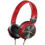 Слушалки philips с лента за глава, dj style цвят червен - shl3160rd