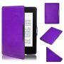 Четец за е-книги new 2015 kindle paperwhite iii + калъф лилав + протектор, 6 инча with built-in light, wi-fi - includes special offers