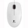 Оптична мишка logitech optical mouse b100  usb, 3 but, бяла - logitech-mouse-b100w