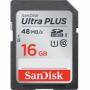 Карта памет sandisk ultra sdhc 16gb 48mb/s class 10 uhs-i - sd-sdunb-016g-gn3in