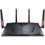 Безжичен рутер asus rt-ac88u, wi-fi ac3100 dual-band router with aiprotection powered by trend micro, 8 gigabit lan ports, 90ig01z0-bm3100