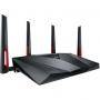 Безжичен рутер asus rt-ac88u, wi-fi ac3100 dual-band router with aiprotection powered by trend micro, 8 gigabit lan ports, 90ig01z0-bm3100