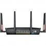 Безжичен рутер asus rt-ac88u, wi-fi ac3100 dual-band router with aiprotection powered by trend micro, 8 gigabit lan ports, 90ig01z0-bm3100