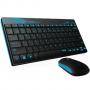 Безжичен комплект клавиатура с мишка, син цвят, rapoo-13232