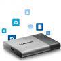 Външен диск samsung portable ssd t3 series, 250 gb 3d v-nand flash, slim, usb 3.0, metal silver, mu-pt250b/eu