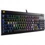 Клавиатура corsair gaming, ultra-quiet, backlit multicolor led, cherry mx silent (us), ch-9000121-na