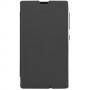 Nokia x flip cover, черен, микрофибърно покритие