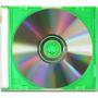 Cd-box тънки прозрачни за 1 cd (slim box clear) - зелена