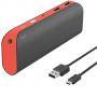 Външна батерия hama pipe power pack, 13000 mah, червена, hama-137487