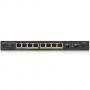 Комутатор zyxel gs1100-10hp, 10-port desktop gigabit ethernet switch: 8x gigabit metal + 2x sfp, 802.3az (green), gs1100-10hp-eu0101f