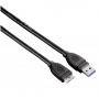 Кабел usb а- micro b, usb 3.0, 3.0м., екраниран за външен хард диск, hama-54508