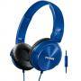 Слушалки с лента за глава, philips dj style, с микрофон, сини, shl3065bl