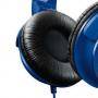 Слушалки с лента за глава, philips dj style, с микрофон, сини, shl3065bl