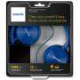 Слушалки с лента за глава, philips dj style, с микрофон, сини, shl3065bl