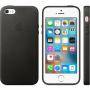 Калъф apple iphone se, leather case, черен, mmhh2zm/a