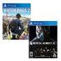 Игра watch dogs 2 за playstation 4+игра mortal kombat xl ps4