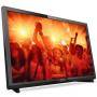 Телевизор philips, 22 инча, led tv, hd, dvb t2/c/s2, digital cristal clear, 200 ppi, 16w, чрен, 22pfs4031/12