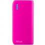 Преносима батерия trust primo power bank 4400 portable charger, розова, 22059