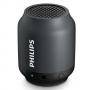 Philips bluetooth безжична портативна колонка, акумулаторна батерия 2 w, цвят: черен, bt25b