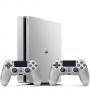 Конзола playstation 4 slim, 500gb, два геймпада, сребрист + игра gtav (gta5): grand theft auto v за ps4