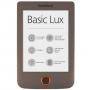 Ebook четец pocketbook basic lux pb615, 6, тъмно кафяв, pocket-book-pb615-db