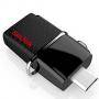 Флаш памет sandisk ultra android dual usb drive 16gb, usb 3.0/micro-usb interface, read speed: up to 130 mb/s, sddd2-016g-gam46