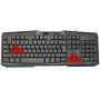 Клавиатура trust ziva gaming keyboard, usb, black, 1.50m cable, 21954