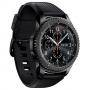 Смарт часовник samsung galaxy gear s3 frontier 46mm watch stainless steel case black band r760  (refurbished)
