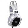 Геймърски слушалки cooler master, masterpulse white, микрофон, бели, cm-head-pulse-wt