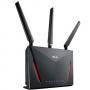 Безжичен рутер asus rt-ac86u, двубандов ac2900 nitroqam, 750+2167 mbps, 1 x usb 3.0, 1 x usb 2.0, gigabit, asus-rt-ac86u