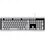 Водоустойчива клавиатура hama covo, черен/бяла, usb, hama-173000