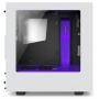 Кутия nzxt s340 white/purple + window mid tower, nzxt-case-s340w-w3