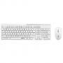 Комплект клавиатура и мишка rapoo x8100, безжичен, бял, rapoo-16426