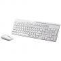 Комплект клавиатура и мишка rapoo x8100, безжичен, бял, rapoo-16426