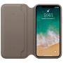 Калъф apple iphone x leather folio - taupe, mqry2zm/a
