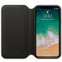 Калъф apple iphone x leather folio - black, mqrv2zm/a