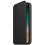 Калъф apple iphone x leather folio - black, mqrv2zm/a