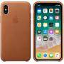 Калъф за apple iphone x leather case - saddle brown, кафяв, mqta2zm/a