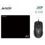 Комплект мишка a4tech x710bk oscar + пад x7-200mp, a4-mouse-x-7120