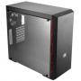 Кутия cooler master masterbox mb600l red, mid-tower, черен, cm-case-mcb-b600l-kann-s00