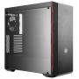 Кутия cooler master masterbox mb600l red, mid-tower, черен, cm-case-mcb-b600l-kann-s00