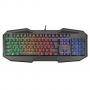 Геймърска клавиатура trust gxt 830-rw avonn gaming keyboard, черна, 21621