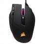 Mишка corsair gaming sabre, 4 zone rgb, 10000 dpi, 16.8m color, optical gaming mouse, usb wired, черен, ch-9303011-eu