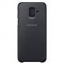 Калъф samsung galaxy a6 (2018), flip wallet cover, black, ef-wa600cbegww