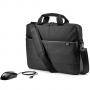 Чанта за лаптоп hp, 15.6 инча, classic briefcase, с мишка, черна, 1fk06aa