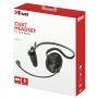Слушалки с микрофон trust cinto chat headset for pc and laptop, жични, 2 x 3.5mm, черни, 21666