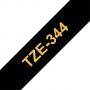 Ламинирана етикетна лента brother tz-344, gold on black, laminated, 18mm, 8m, tze344