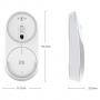 Безжична мишка xiaomi mi portable, 1200 dpi, bluetooth, сребрист, hlk4007gl