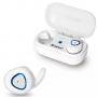 Bluetooth слушалки microlab trekker 200, с калъф за зареждане, бял цвят, trekker 200wh_vz