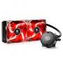 Водно охлаждане deepcool maelstrom 240t red, 150w tdp, 2 x 120мм вентилаторa, 1 x 240мм радиатор, dp-mae240tr_vz